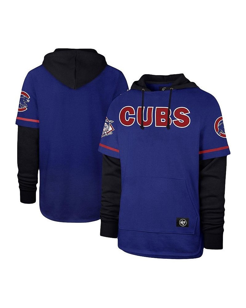 Men's Royal Chicago Cubs Trifecta Shortstop Pullover Hoodie $52.00 Sweatshirt