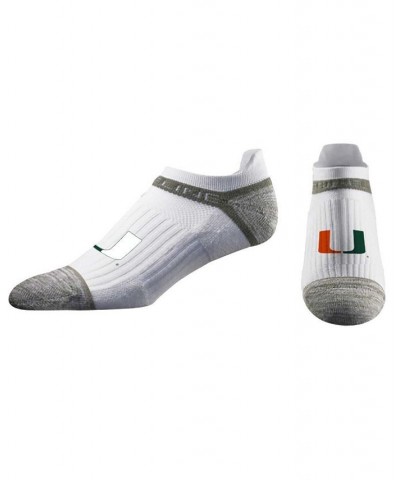 Men's and Women's Miami Hurricanes Primary Logo Premium No Show Socks $11.75 Socks