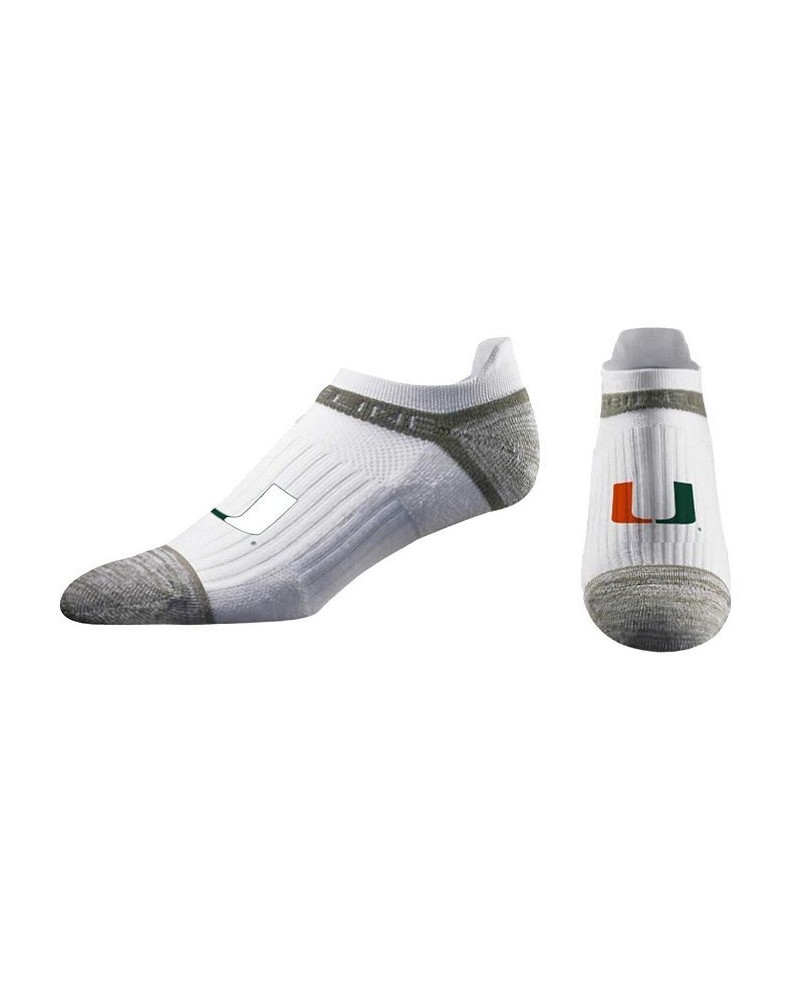 Men's and Women's Miami Hurricanes Primary Logo Premium No Show Socks $11.75 Socks