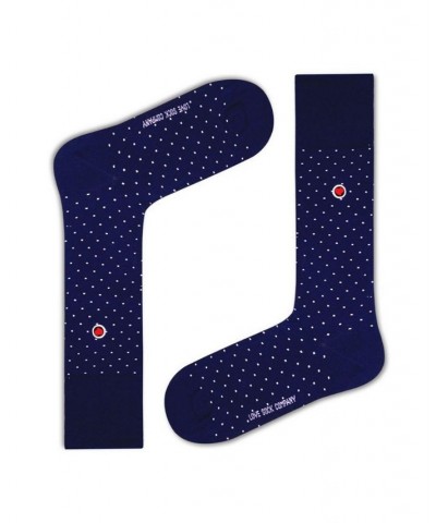 Men's Dress Socks - Biz Dots Blue $8.80 Socks