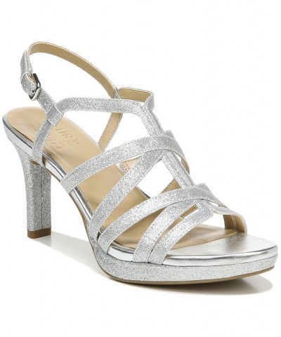 Baylor Strappy Sandals Silver $54.45 Shoes