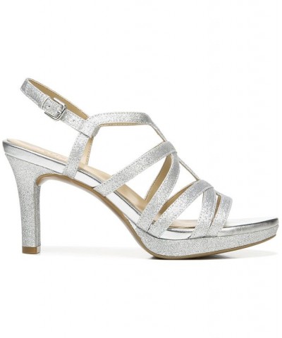 Baylor Strappy Sandals Silver $54.45 Shoes