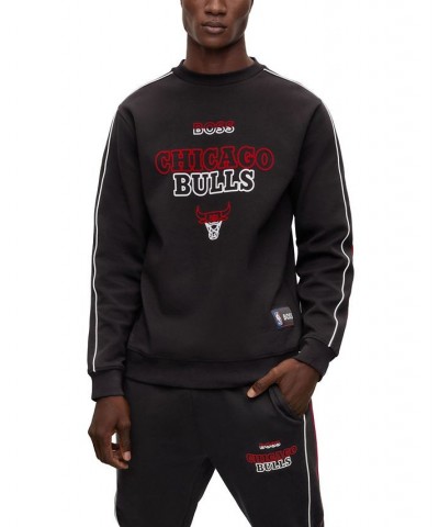 BOSS x NBA Men's Chicago Bulls Regular-Fit Sweatshirt Black $64.61 Sweatshirt