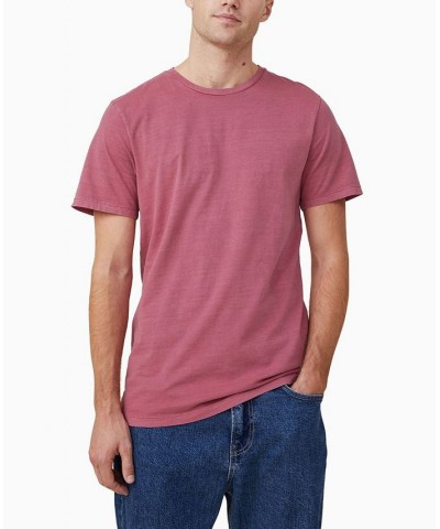 Men's Regular Fit Crew T-shirt Pink $15.29 T-Shirts