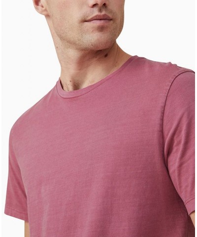 Men's Regular Fit Crew T-shirt Pink $15.29 T-Shirts