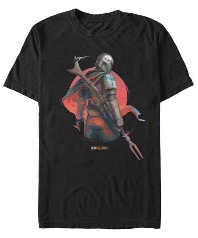 Men's Star Wars The Mandalorian Dusty Sunset Short Sleeve T-shirt Black $20.29 T-Shirts