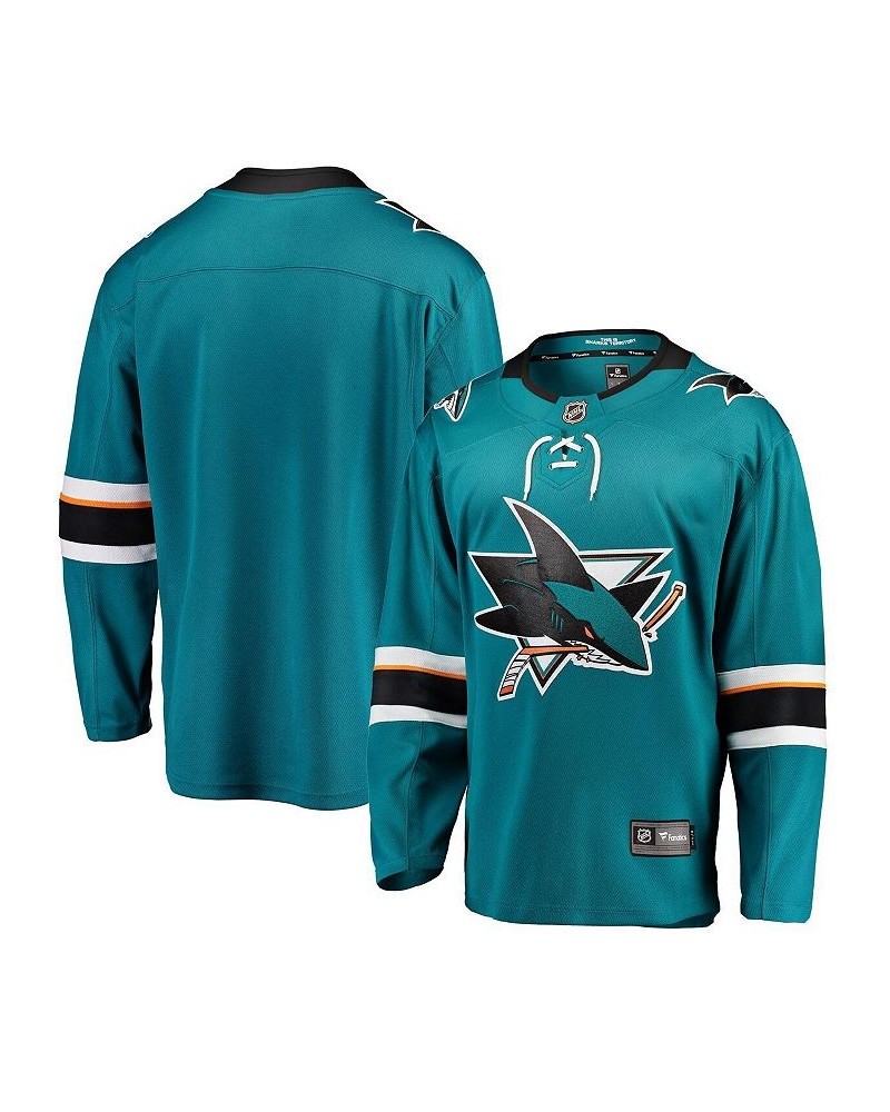 Men's Branded Teal San Jose Sharks Breakaway Home Jersey $43.50 Jersey