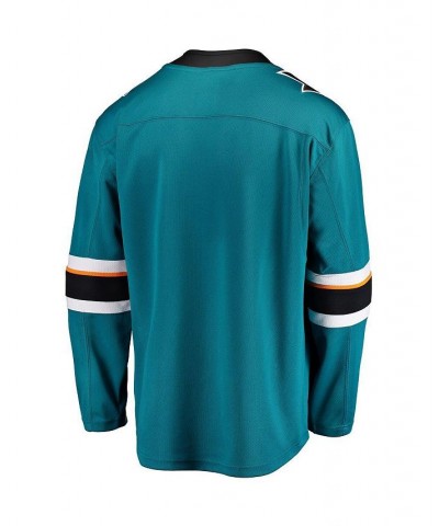 Men's Branded Teal San Jose Sharks Breakaway Home Jersey $43.50 Jersey