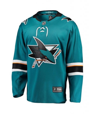 Men's Branded Teal San Jose Sharks Breakaway Home Jersey $43.50 Jersey