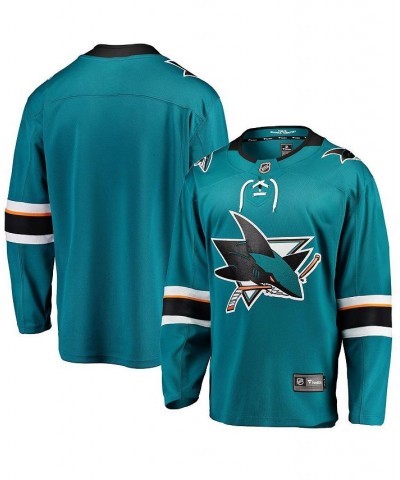 Men's Branded Teal San Jose Sharks Breakaway Home Jersey $43.50 Jersey