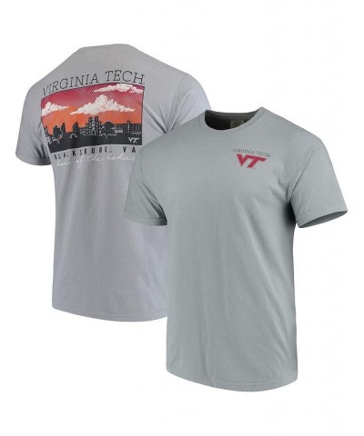 Men's Gray Virginia Tech Hokies Team Comfort Colors Campus Scenery T-shirt $23.51 T-Shirts