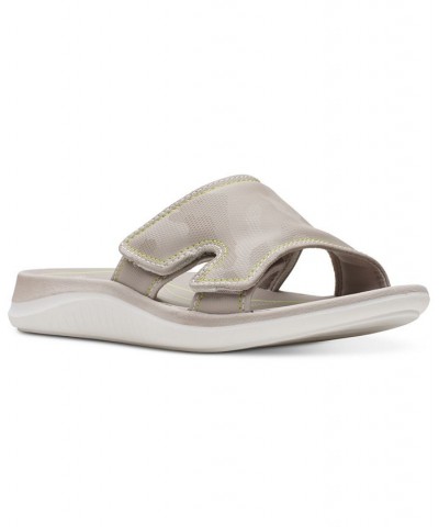 Women's Cloudsteppers Glide Bay Slip-On Sandals Tan/Beige $31.20 Shoes