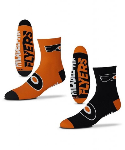 Men's Philadelphia Flyers 2-Pack Team Quarter-Length Socks $14.03 Socks