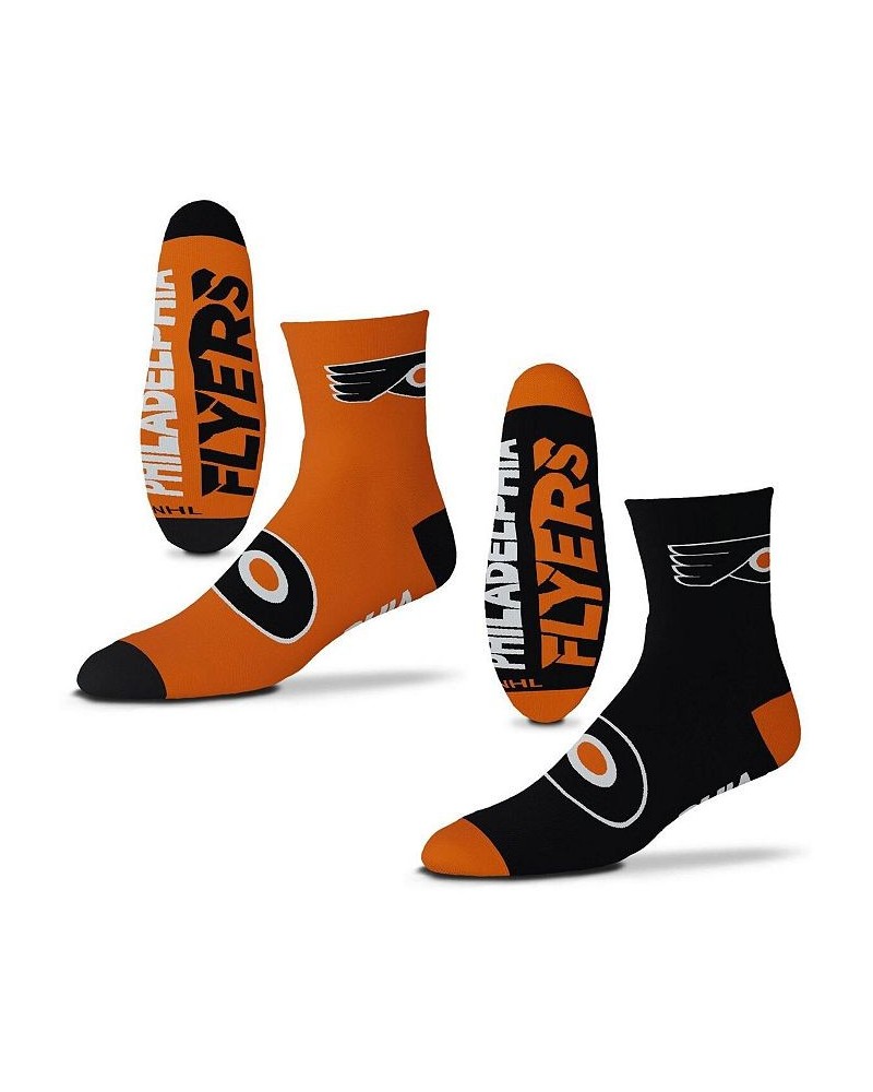 Men's Philadelphia Flyers 2-Pack Team Quarter-Length Socks $14.03 Socks