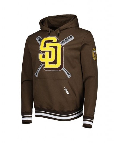 Men's Brown San Diego Padres Mash Up Logo Pullover Hoodie $60.20 Sweatshirt