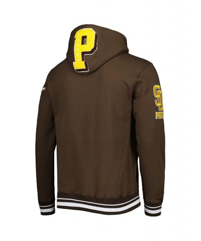 Men's Brown San Diego Padres Mash Up Logo Pullover Hoodie $60.20 Sweatshirt