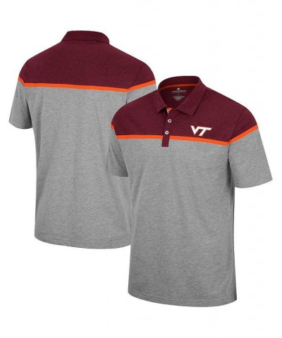 Men's Heather Gray Virginia Tech Hokies Chamberlain Polo Shirt $22.50 Polo Shirts