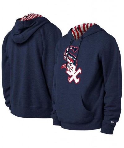 Men's Navy Chicago White Sox 4th of July Stars and Stripes Pullover Hoodie $30.10 Sweatshirt