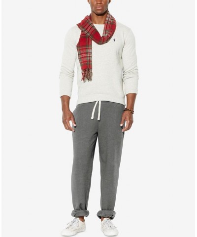 Men's Cotton-Blend-Fleece Pants Grey $64.80 Pants