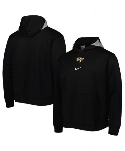 Men's Black Wake Forest Demon Deacons Spotlight Performance Pullover Hoodie $43.34 Sweatshirt