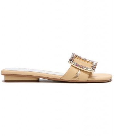 Nalani Slide Sandals Tan/Beige $47.60 Shoes