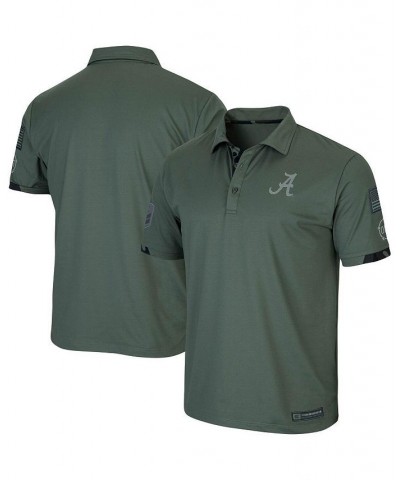 Men's Green Alabama Crimson Tide OHT Military-Inspired Appreciation Echo Polo $20.68 Polo Shirts