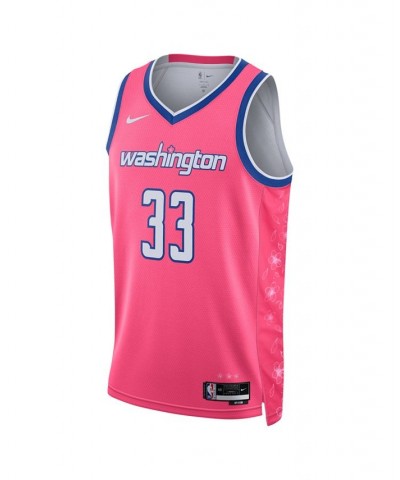 Men's and Women's Kyle Kuzma Pink Washington Wizards 2022/23 City Edition Swingman Jersey $65.00 Jersey