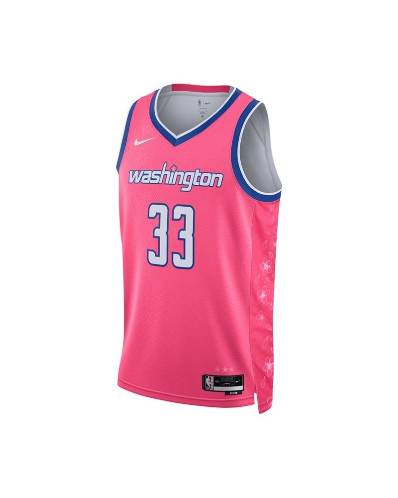 Men's and Women's Kyle Kuzma Pink Washington Wizards 2022/23 City Edition Swingman Jersey $65.00 Jersey