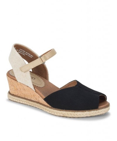 Women's Odetta Peep-Toe Wedge Espadrille Sandals PD03 $38.25 Shoes