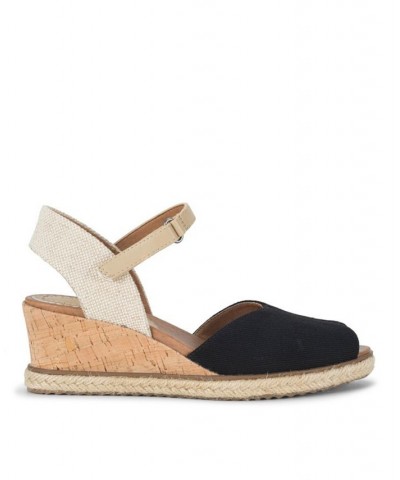 Women's Odetta Peep-Toe Wedge Espadrille Sandals PD03 $38.25 Shoes