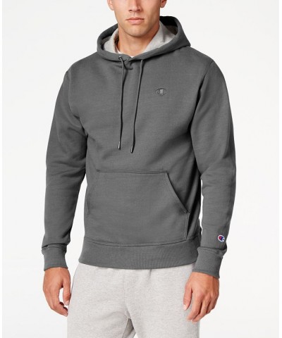 Men's Big & Tall Powerblend Solid Fleece Hoodie Granite Heather $21.38 Sweatshirt