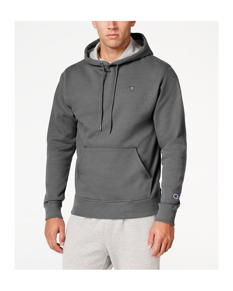 Men's Big & Tall Powerblend Solid Fleece Hoodie Granite Heather $21.38 Sweatshirt