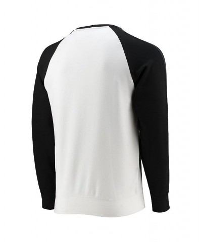 Men's Black, White Juventus Graphic Raglan Pullover Sweatshirt $34.50 Sweatshirt