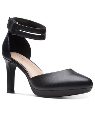 Women's Ambyr Skip Ankle-Strap Platform Pumps Black $32.70 Shoes