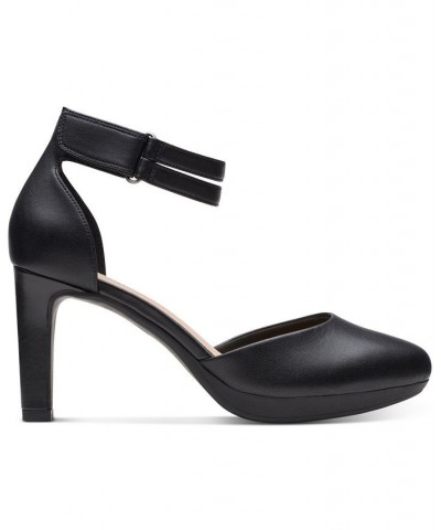 Women's Ambyr Skip Ankle-Strap Platform Pumps Black $32.70 Shoes