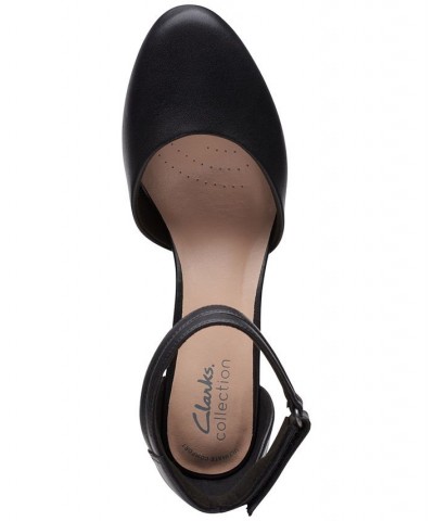 Women's Ambyr Skip Ankle-Strap Platform Pumps Black $32.70 Shoes