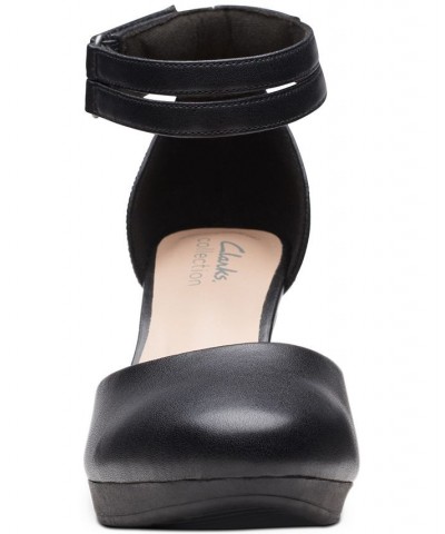 Women's Ambyr Skip Ankle-Strap Platform Pumps Black $32.70 Shoes