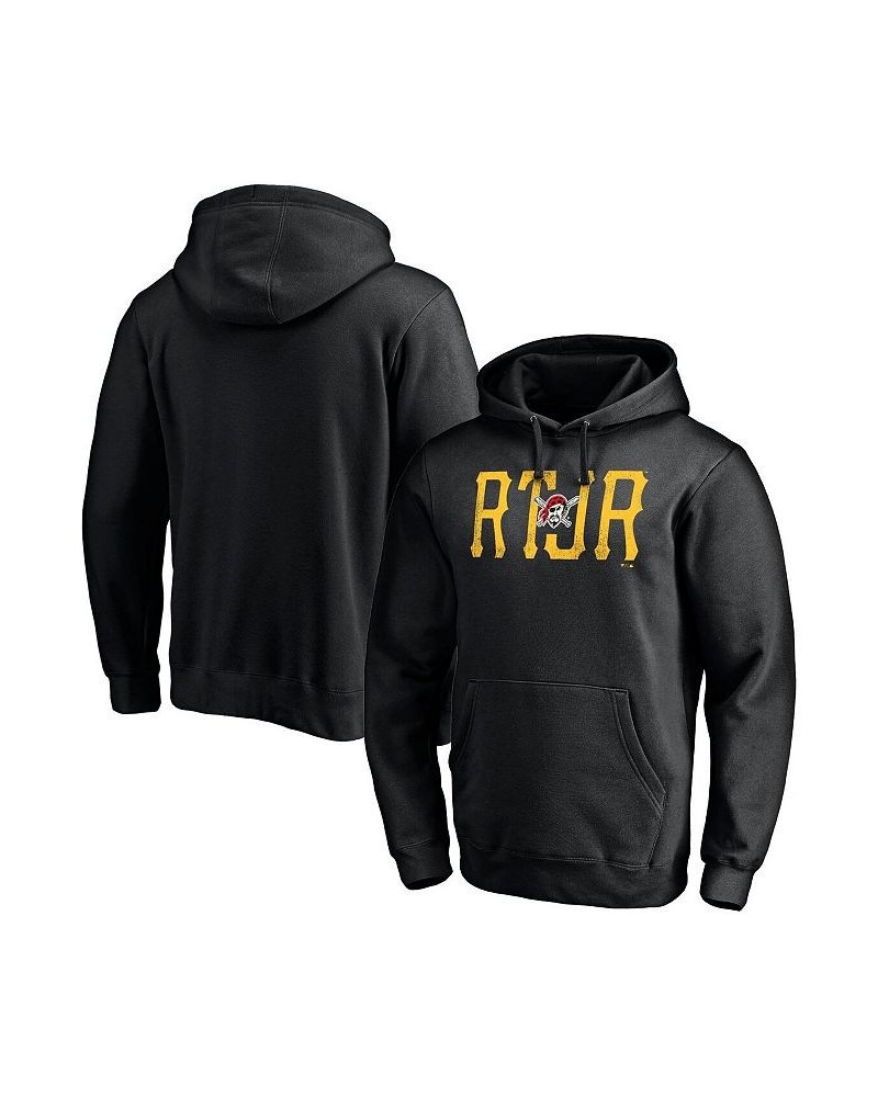 Men's Branded Black Pittsburgh Pirates Hometown Raise the Jolly Roger Pullover Hoodie $33.60 Sweatshirt