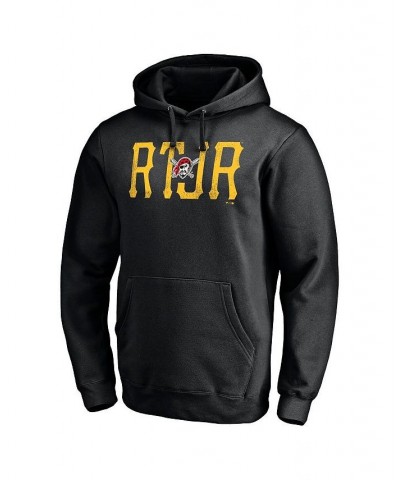 Men's Branded Black Pittsburgh Pirates Hometown Raise the Jolly Roger Pullover Hoodie $33.60 Sweatshirt