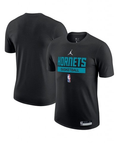 Men's Brand Black Charlotte Hornets 2022/23 Legend On-Court Practice Performance T-shirt $17.28 T-Shirts