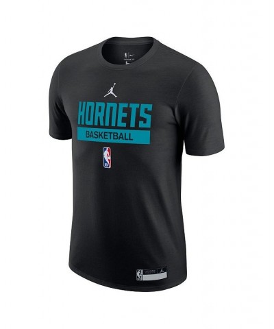 Men's Brand Black Charlotte Hornets 2022/23 Legend On-Court Practice Performance T-shirt $17.28 T-Shirts