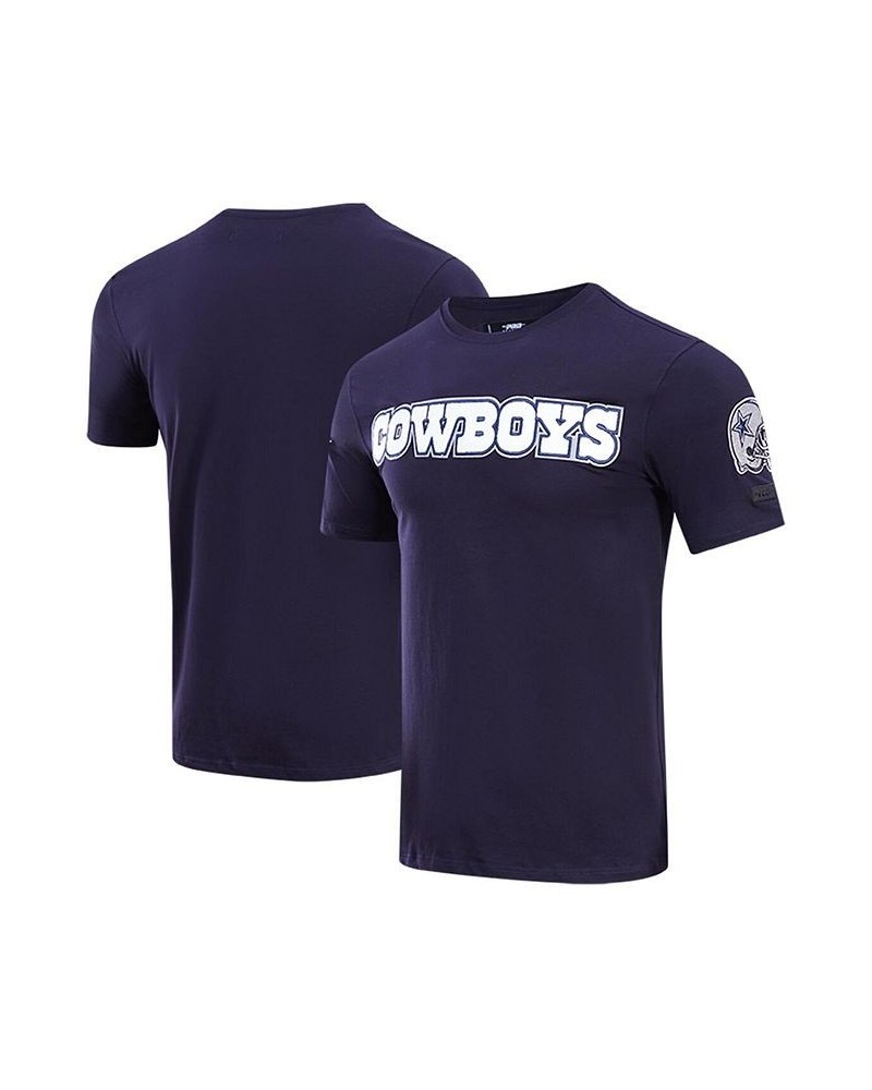 Men's Navy Dallas Cowboys Classic Chenille T-shirt $22.56 T-Shirts