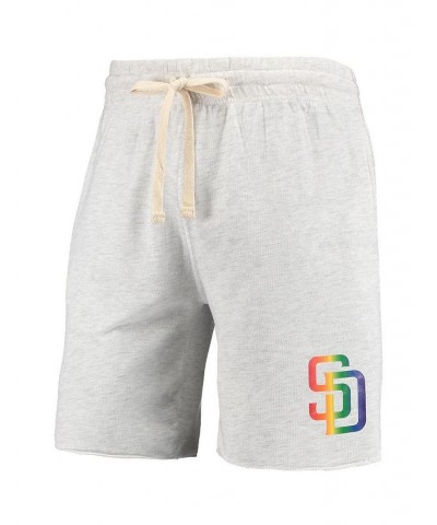 Men's Oatmeal San Diego Padres Mainstream Logo Terry Tri-Blend Shorts $30.24 Shorts