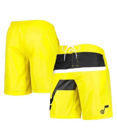 Men's Gold Utah Jazz Sea Wind Swim Trunks $28.60 Swimsuits