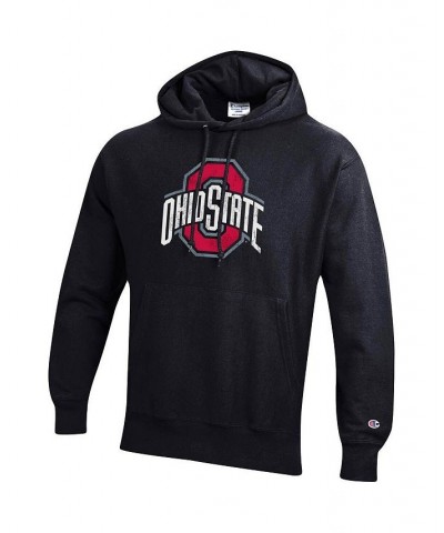 Men's Black Ohio State Buckeyes Vault Logo Reverse Weave Pullover Hoodie $51.29 Sweatshirt