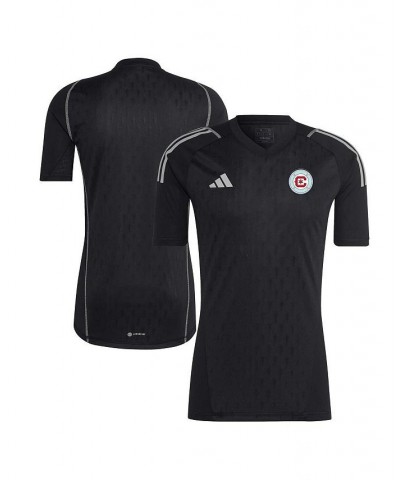 Men's Black Chicago Fire 2023 Replica Goalkeeper Jersey $46.80 Jersey