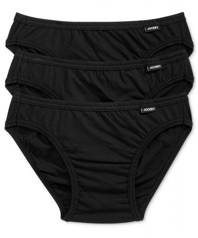 Men's Underwear, Elance Bikini 3-Pack Black $9.33 Underwear