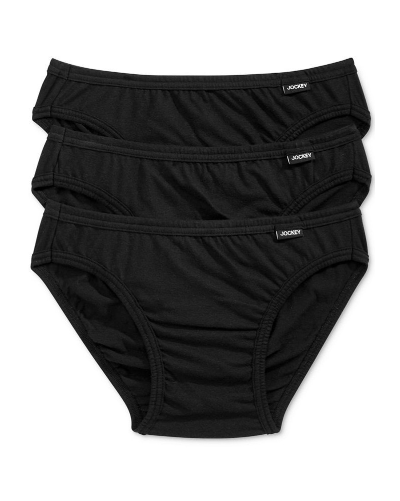 Men's Underwear, Elance Bikini 3-Pack Black $9.33 Underwear