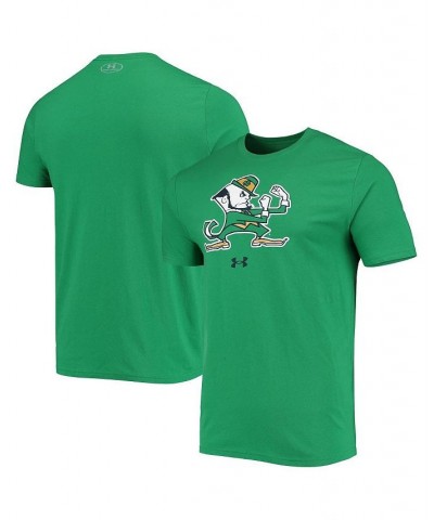 Men's Kelly Green Notre Dame Fighting Irish Mascot Logo Performance Cotton T-shirt $26.09 T-Shirts