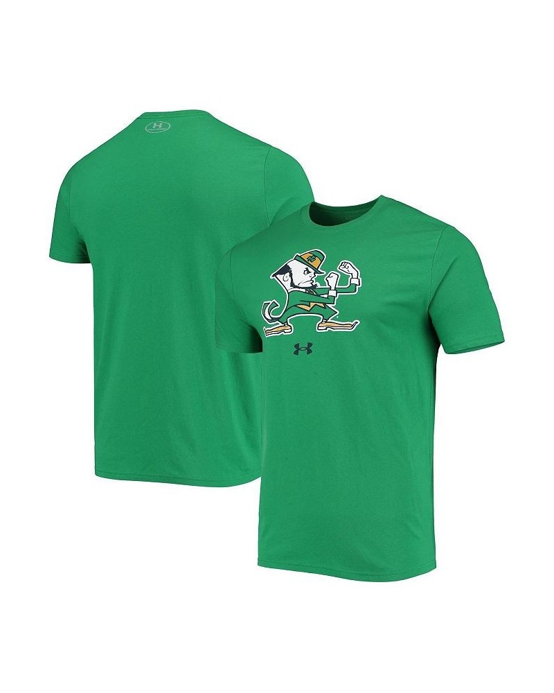 Men's Kelly Green Notre Dame Fighting Irish Mascot Logo Performance Cotton T-shirt $26.09 T-Shirts